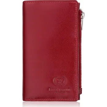 Dámská kožená peněženka velká červená stylová s ochranou RFID Paolo Peruzzi