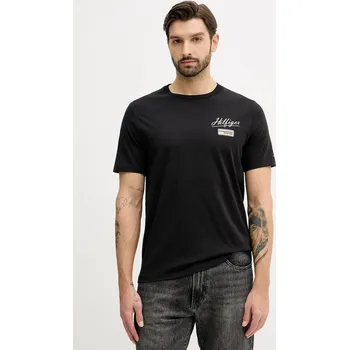 Oblečení a móda Bavlněné tričko Tommy Hilfiger MW0MW41471 černá 99X, vel. XXL
