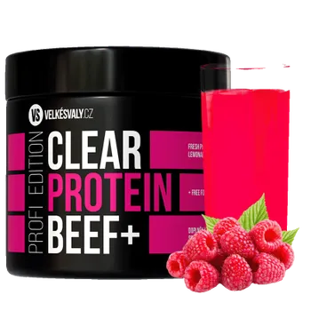 Protein Velkésvaly.cz Clear Beef Protein, Malina, 300 g