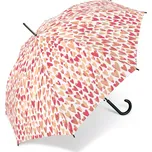 UNITED COLORS OF BENETTON Benetton deštník Dlouhý automatický Aquarell Hearts Pink 86cm/104cm
