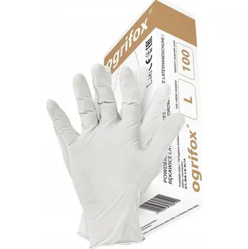 Pracovní rukavice Rukavice Ogrifox OX-LAT velikost 10 - XL, 50 párů