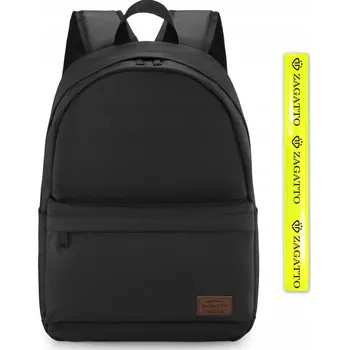 Městský batoh Pánský dámský Batoh do práce černý školní batoh pro mládež A4 ZAGATTO