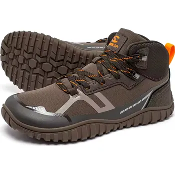 Pánské tenisky Kotníkové barefoot boty HOBIBEAR BIRCH Barva: Hnědá, Velikost: 43