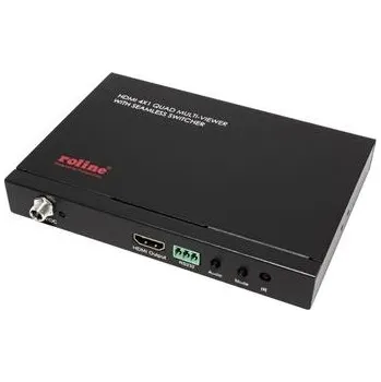 Hi-Fi komponenty Roline HDMI přepínač 4 : 1 s funkcí Multi-View