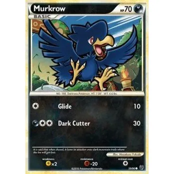 Karetní hra Pokémon UD 059/090 Murkrow - Undaunted Stav: Excellent, Verze: NORMAL