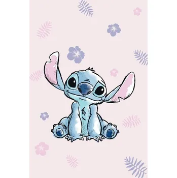 Dětská deka JERRY FABRICS Deka mikroflanel Lilo and Stitch Pink Polyester, 100/150 cm