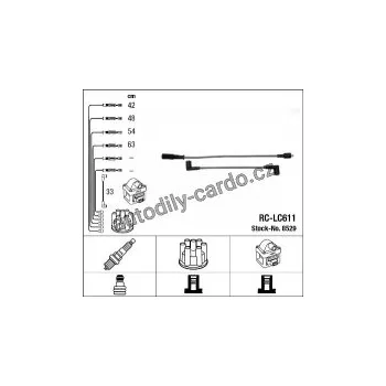 Zapalovací kabel Sada kabelů pro zapalování NGK RC-LC611 - FIAT