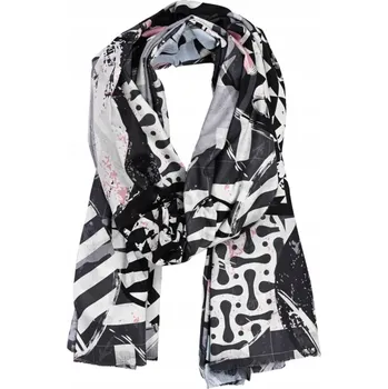 Šála Agrafka šála černá 180 cm - žena