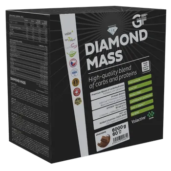 Gainer GF nutrition - gainer - Diamond Mass 6 kg Příchuť: chocolate