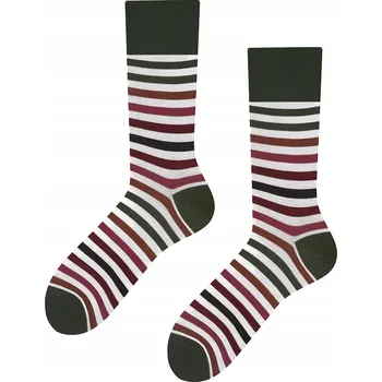 Pánské ponožky Klasické ponožky Todo Stripe Power 70% Merino vlna Calathea 43-46