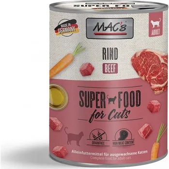 Krmivo pro kočku MAC's Cat s masovým menu s hovězím masem 12 × 800 g