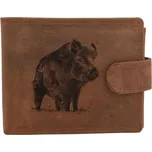 MERCUCIO pánská peněženka světlehnědá vzor 59 divočák celý II