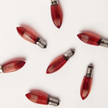 Žárovka Exihand LED žárovka E10 0.2W 34V červená 100 ks