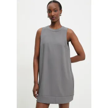 Dámské šaty Šaty Answear.LAB šedá barva, mini 5284.IKK 90X, vel. L