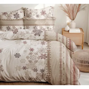 Povlečení JIMI Textil Ložní souprava flanel exclusive LS55 220 140 x 200, 70 x 90 cm zipový uzávěr