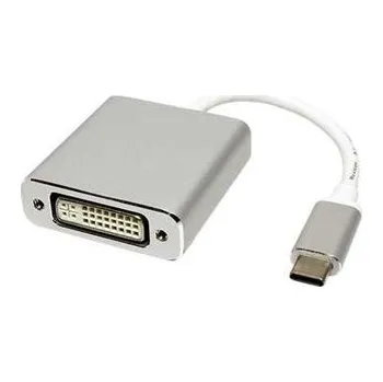 Redukce Roline Adaptér USB 3.1 USB C(M) -> DVI-D(F), 1920x1200, Alu