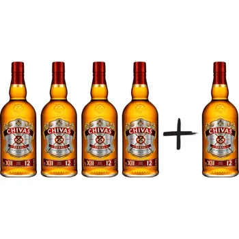 Whisky 4+1 Chivas Regal 12y 1l 40%