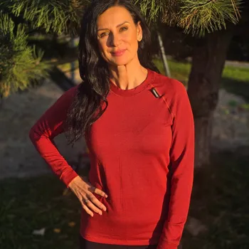 Dámské tričko TERMOVEL Dámské tričko MODAL DLR W - červená VELIKOST: L