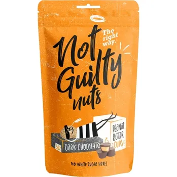 Čokoláda Not Guilty Pralinky hořké čokolády s arašídovou náplní 80 g