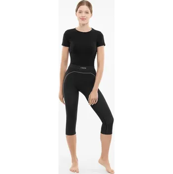 Dámské termo spodky Dámské bambusové 3/4 termokalhoty Viking Etna 2.0 černá XS