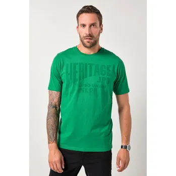 Pánské tričko JP1880, Plus size Tričko JP1880, krátké rukávy, potisk na hrudi, do 8XL pro plnoštíhlé nadměrná velikost, 843008442-1456, zelený, 7XL, Plus size oblečení, Oblečení pro vysoké muže, Nadměrné velikosti, Oblečení pro plnoštíhlé.