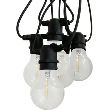 Žárovka CENTURY LED FIESTA Světelný řetěz s 10 LED žárovkami čiré 6W E27 2200K 500Lm IP44 CEN FSTACL-062722