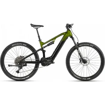 Jízdní kolo Maxbike Pánské celoodpružené elektrokolo Maxbike MAYA Full AL 2026 Herbal green - L ( 175- 185 cm )