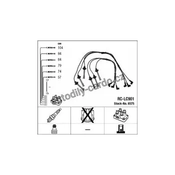 Zapalovací kabel Sada kabelů pro zapalování NGK RC-LC901 - ALFA ROMEO, LANCIA