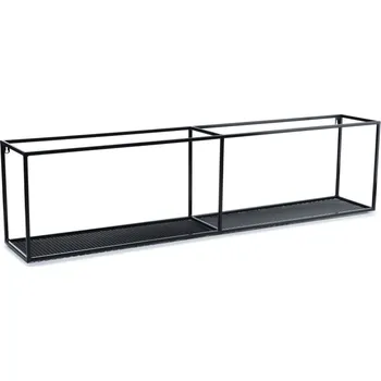 police Závěsná police LOFT 120 cm černá