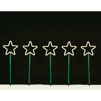 Venkovní osvětlení ACA Lighting 5 zahradních hvězd, 400 WW LED 8 programů, 220-240V IP44 400X66CM (1m od sebe), 5m napájecí kabel X084001125