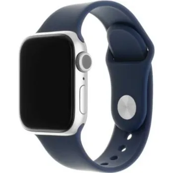 Řemínek na hodinky Set silikonových řemínků FIXED pro Apple Watch 42 mm/44 mm, modrý