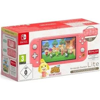 Hra pro Nintendo Nintendo SWITCH Lite + Animal Crossing: New Horizons + Nintendo SWITCH Online předplatné na 12 měsíců, růžová
