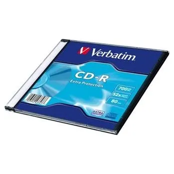 Optické médium CD-R 80 min. Verbatim 52x DL Extra Protection Surface slim