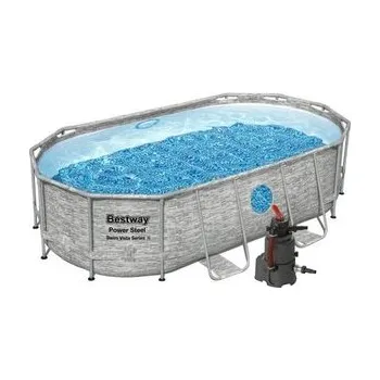 Bazén Bazén Bestway Rattan Swim Vista s konstrukcí 4,27 x 2,50 x 1,00m písková filtrace 2m3/hod