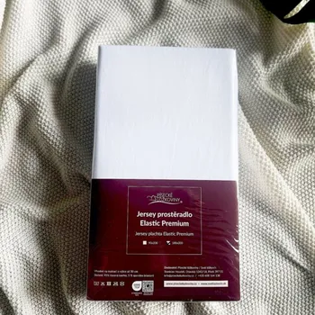 Prostěradlo Jersey prostěradlo Elastic Premium 180x200 / 30cm - bílé