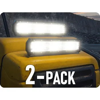 Přídavný světlomet LED pracovní světlo 60W, 3000lm, 6xCOB, 12/24V/2-PACK! [LB0125]