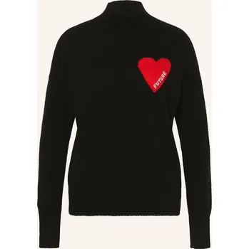 Dámský svetr From Future Dámský Kašmírový Svetr, černá / červená, 36