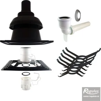 Kouřovod Regulus sada komínová RegulusFLEX 80 se šroubovacím kolenem na 80 mm (17887)