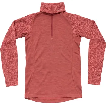 Dámská móda Devold tričko Duo Active Merino 205 Z.Neck Ls W marsala L