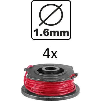Ingco ALS1602 Struna do sekačky sada 4ks, kulatá, 1,6mm ALS1602