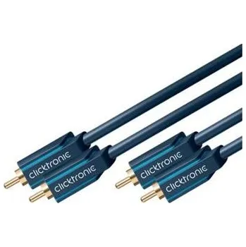 Audio kabel ClickTronic HQ OFC kabel 2x CINCH - 2x CINCH RCA, M/M, 10m