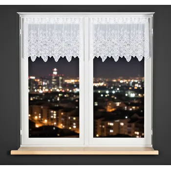 Dekorační metrážová vitrážová záclona STANA bílá výška 50 cm různé rozměry MyBestHome Rozměr: 250 cm ZBYTKOVÁ METRÁŽ