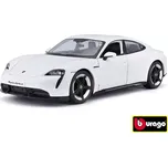 Bburago Porsche Taycan Turbo S 2019 Carrara bílá 1:24