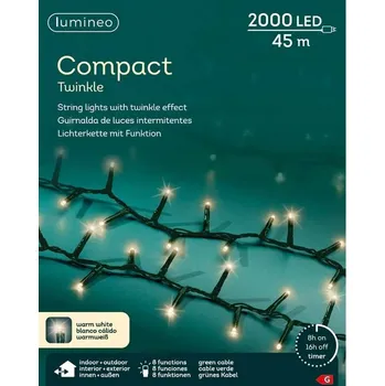 Venkovní osvětlení Vánoční osvětlení na stromeček Kaemingk pro venkovní použití, 45 m než 1000 světel