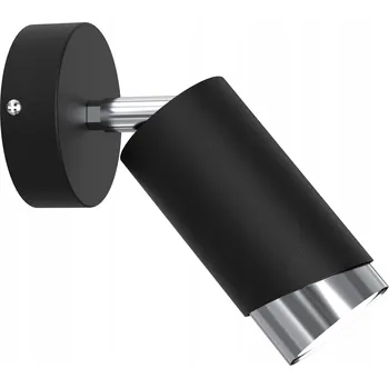 Nástěnné svítidlo STROPNÍ SVÍTIDLO Nástěnné svítidlo otočné bodové GU10 LED ČERNÁ CHROM