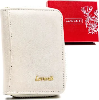 Peněženka Lorenti dámská peněženka z pravé kůže, stříbrná
