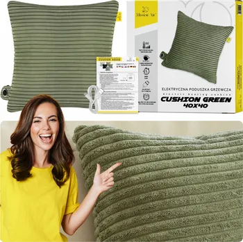 Polštář Elektrický vyhřívací polštář 40X40 cm USB-C 3 úrovně ohřevu