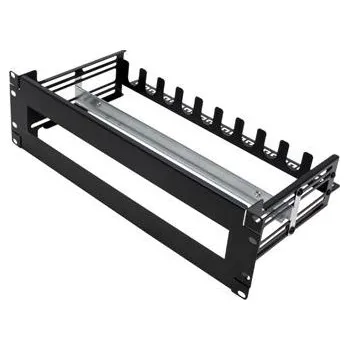 Rozvaděč 19'' držák na DIN lištu 3U, černý