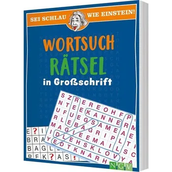 Sei schlau wie Einstein! - Wortsuchrätsel in Großschrift