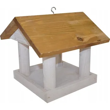 Krmítko pro ptáka Krmítko dřevěné přírodní stříška